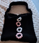 Torba na ramie robiona na drutach