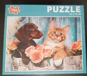 Puzzle holenderskie FSC 1000 Zwierzęta, stan idealny