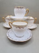 Carl Tielsch 4 filiżanki ze spodkami