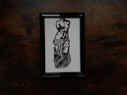 Linoryt Grafika odbitka oprawiona w ramce linoprint