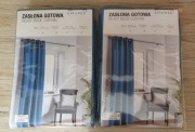 Zasłona Gotowa 140x250cm Kolor Turkusowy komplet 2 sztuki