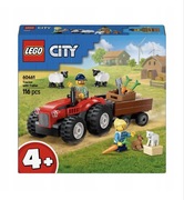LEGO City Czerwony traktor z przyczepą i owcą 60461 nowy