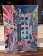 ,,Barcelona” Akryl na płótnie, blejtram 70x50 cm