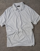 Biała sportowa koszulka Polo z delikatnym hafcikiem