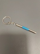 Breloczek,brelok, śrubokręt metalowy dwustronny, zegarmistrzowski, optyczny