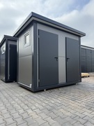 Kontener sanitarny WC socjalny kibel pawilon łazienka