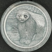 2015 Niue 2 $   Brave Animals - Honey Badger 2 oz
