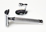 Maszynka do golenia na żyletki + stojak 10 żyletek