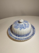 Przedwojenna maselniczka China Blau Bavaria