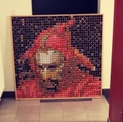 Kreatywny obraz z kapsli - Stańczyk 