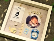 PROMO METRYCZKA ramka 3D prezent dla dziecka roczek narodziny chrzest