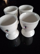 4 szt KIELISZEK NA JAJKA BIAŁY KRYSZTAŁKI GLAMOUR HOME&YOU