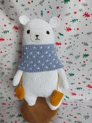 Miś pluszowy zabawka maskotka szydełkowa przytulanka