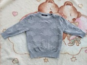 Szary bawełniany sweter George 98 - 104 w dinozaury