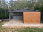 Garaż blaszany, wiata. WZMOCNIONY PROFILAMI. Producent. Cała POLSKA