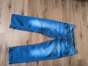 Camp David jeansy męskie W36 niebieskie proste przecierane 