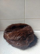 Czapka z nutrii męska zimowa  PRL