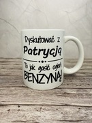 Kubek biały 330 ml dyskutować z (imię) to jak gasić ogień benzyną