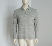 Longsleeve polo East West Brothers – Grey Melange