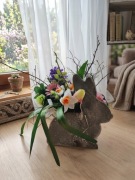 Stroik wielkanocny 3D zając 