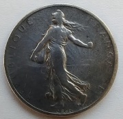 Francja 2 franki 1898 srebro 