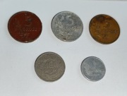 Monety zestaw 1-5-5-5-10 gr