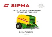 Katalog części prasy Sipma PS 1221 FARMA PLUS