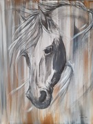 " wolność" koń na płótnie