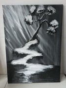  Nowoczesny obraz  akrylowy namalowany ręcznie do salonu / loftu