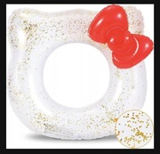 Nowe koło do pływania dla dzieci z kokardką cekinami średnica 63cm