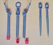 Śruby lodowe Irbis 3 szt + 2sz igły do traw /warthog/ do wspinaczki zimowej