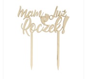 Topper drewniany Mam już roczek