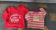 2 bluzki dziewczęce 86