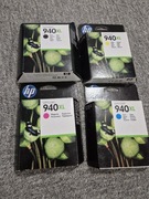 Tusze HP 940XL Zestaw 4 kolorów. Black,Yellow,Magenta,Cyan.