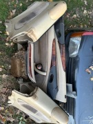 Saab 93 OG cabrio - komplet boczków + głaka biegów / mieszek + schowek