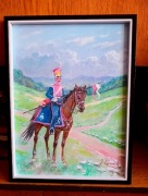 SZWOLEŻER POLSKI POD SAMOSIERRĄ- OBRAZ OLEJNY -J. KOSSAK 