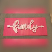 Obraz stringart różne wzory ozdoba prezent imiona