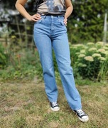 Spodnie jeansowe Pull&Bear 36 S niebieskie jeansy dżinsy denim proste