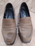 Mokasyny jasnobrązowe Ryłko 