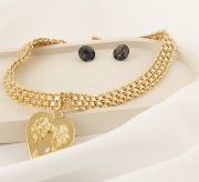 Choker, naszyjnik z sercem z kolekcji Angel firmy Colibra