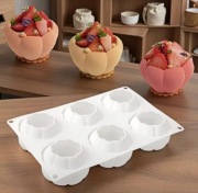Kształt KWIATU dużych 6gn forma silikon 26*17*4.8 do Pieczenia Monoporcje