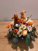 Stroik ,kompozycja świąteczna, wielkanocna do domu lub na grób . ST10