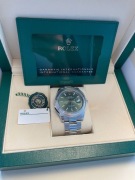 ROLEX DATEJUST 41 OYSTER STEEL MINT GREEN DIAL REF. 126300