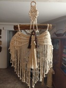 Anioł zawieszka, makrama