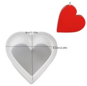 SERCE forma silikonowa 8.5*8*2.5 do odlewów Świec Mydła Żywic Gipsu 