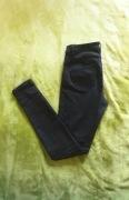 Jeansy spodnie rurki push up czarne r 36 S może ok na XS 34