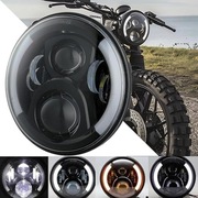 Reflektor motocyklowy LED, 7"