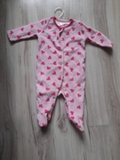 Pajacyk ciepły rozpinany dla dziewczynki 68 74