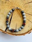 Bransoletka z kamieni naturalnych , bursztynu