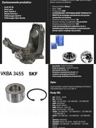 Zwrotnica SRL 1J0 407 256AH wraz z piasta i łozyskiem 